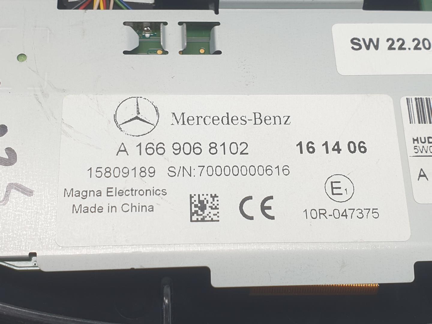 MERCEDES-BENZ GLE W166 (2015-2018) Head-Up Display A1669068102, A1669068102, 1161CB 25086563