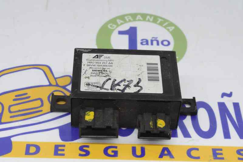 SEAT Alhambra 1 generation (1996-2010) Unitate de control imobilizator 7M0953257AA, 7M0953257AA, 5WK48470 19568673