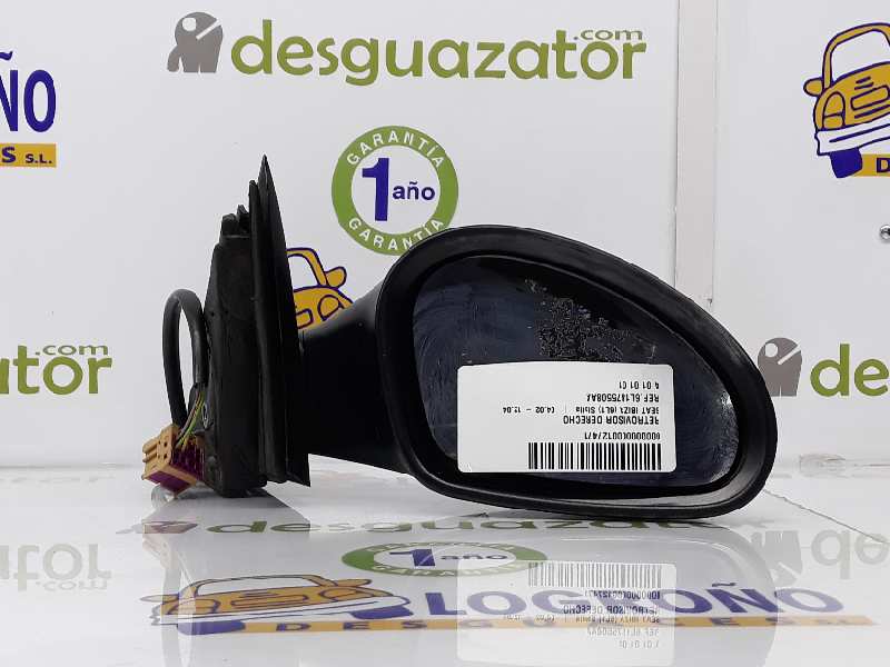 SEAT Ibiza 3 generation (2002-2008) Pravé krídlo zrkadlo 6L1875508AA,6L1857508AA,2222DL 26353334