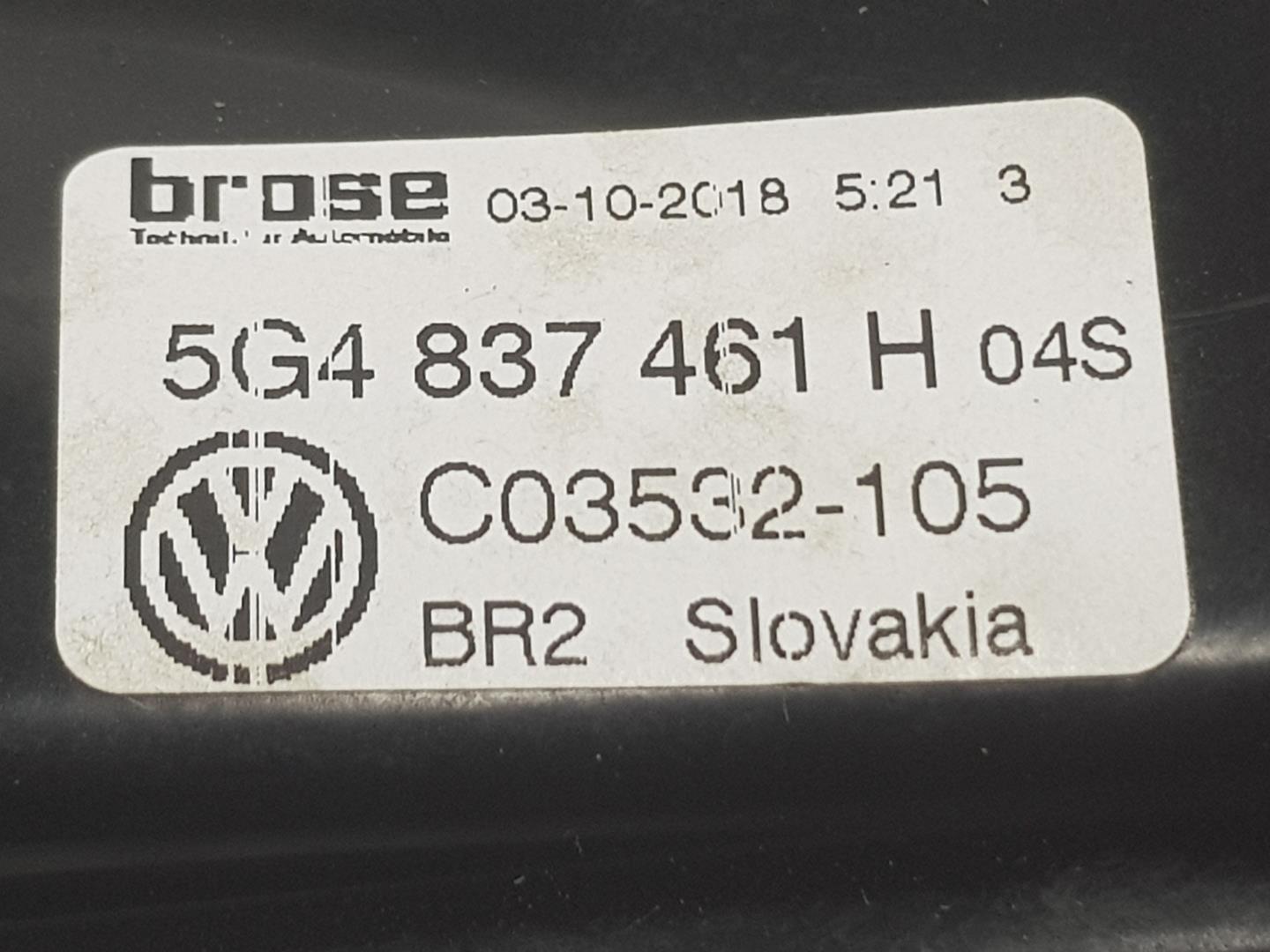 VOLKSWAGEN Golf 7 generation (2012-2024) Priekinių kairių durų stiklo pakelėjas 5G4837461H,5G4837461H,SINMOTOR 19857103