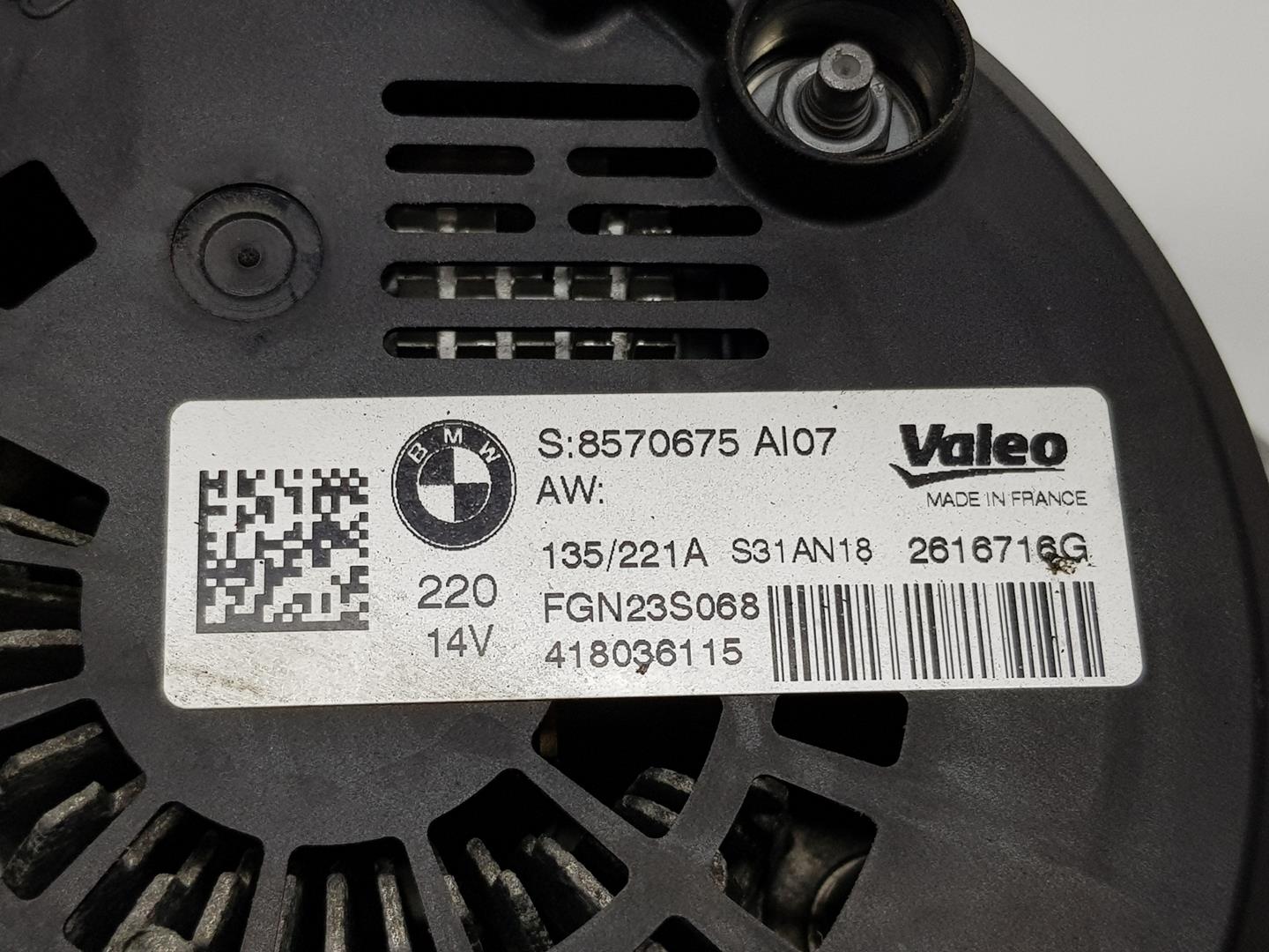 BMW 4 Series F32/F33/F36 (2013-2020) Alternator 8570675, 12318570675 25170603