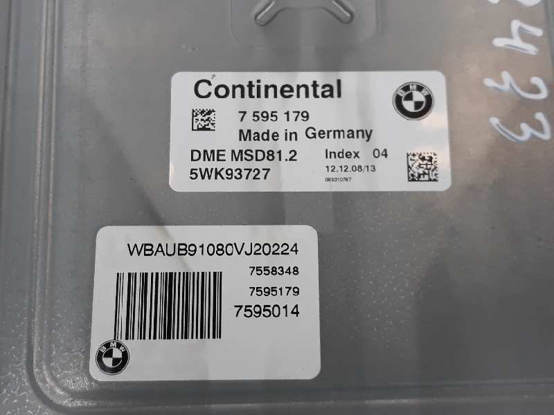 BMW 1 Series E81/E82/E87/E88 (2004-2013) Engine Control Unit ECU 7595179, 12147595179 19641311