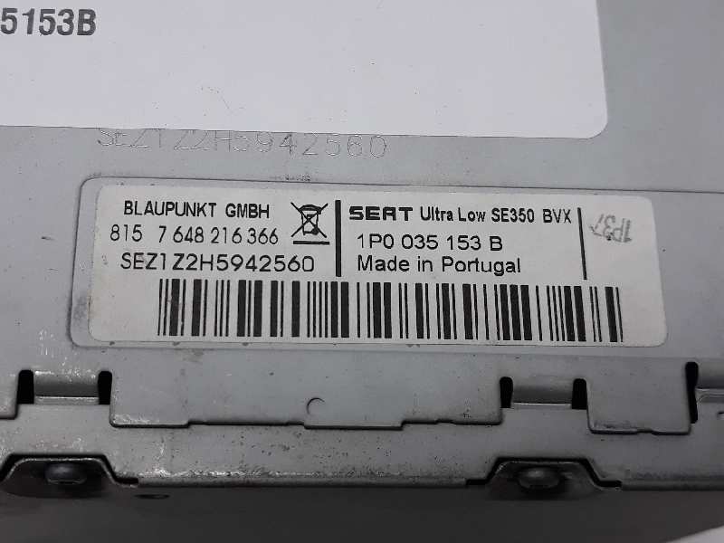 SEAT Leon 2 generation (2005-2012) Music Player Without GPS 1P0035153B, 7684216366, ULTRALOWSE350 19662205