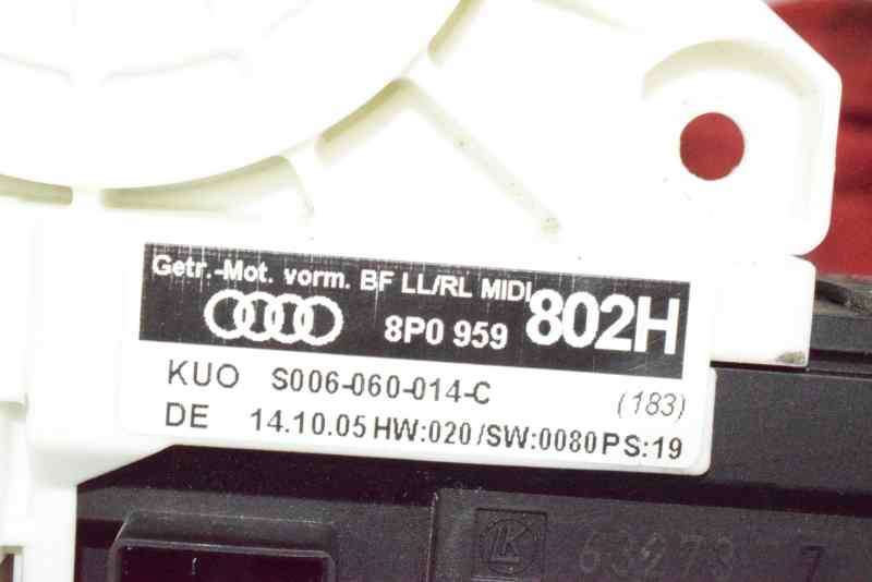 AUDI A2 8Z (1999-2005) Front Right Door Window Control Motor 8P0959802G, 8P0959802H 19605498