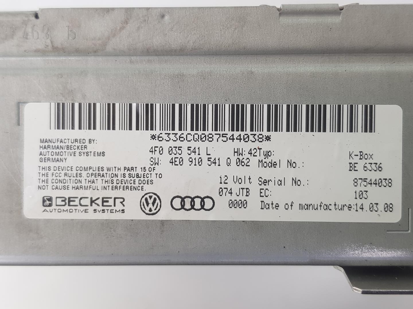 AUDI A5 Sportback Musikspelare utan GPS 4F0035541L, 4F0035541L 19849161