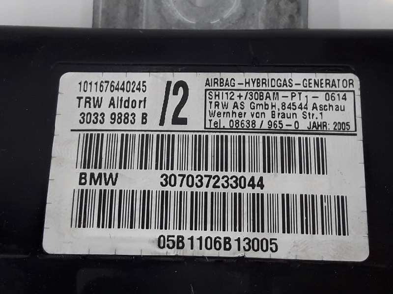 BMW X5 E53 (1999-2006) Fram vänster dörr Airbag SRS 72127037233, 307037233044, 30339883B 19641894