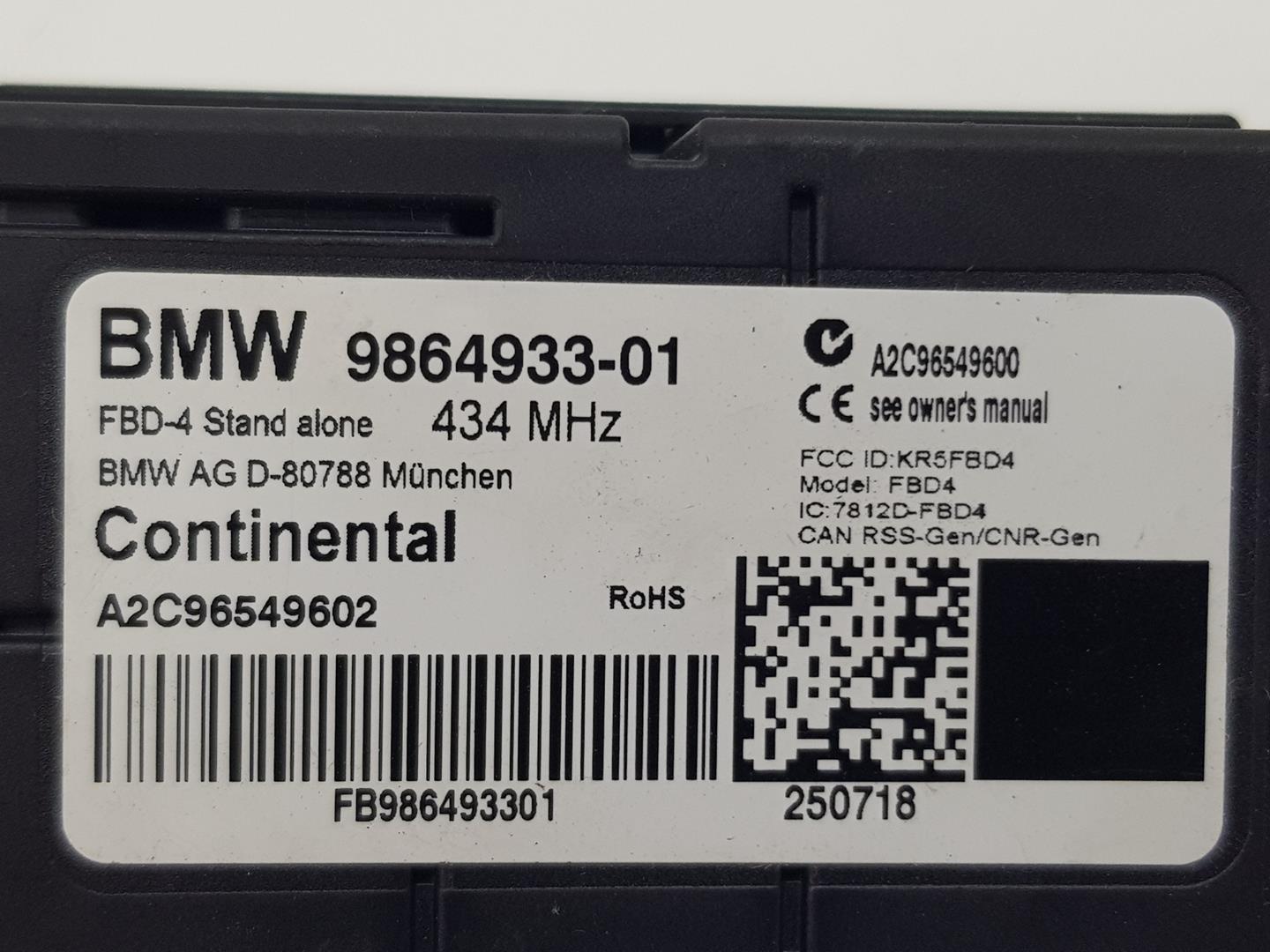 BMW X4 F26 (2014-2018) Andre kontrollenheter 9864933, 9864933 24700056