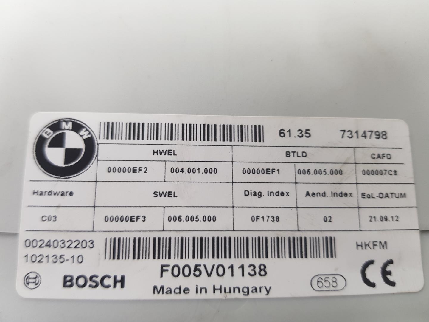 BMW 3 Series F30/F31 (2011-2020) Muut ohjausyksiköt 61357314798, 61357412610 23539819