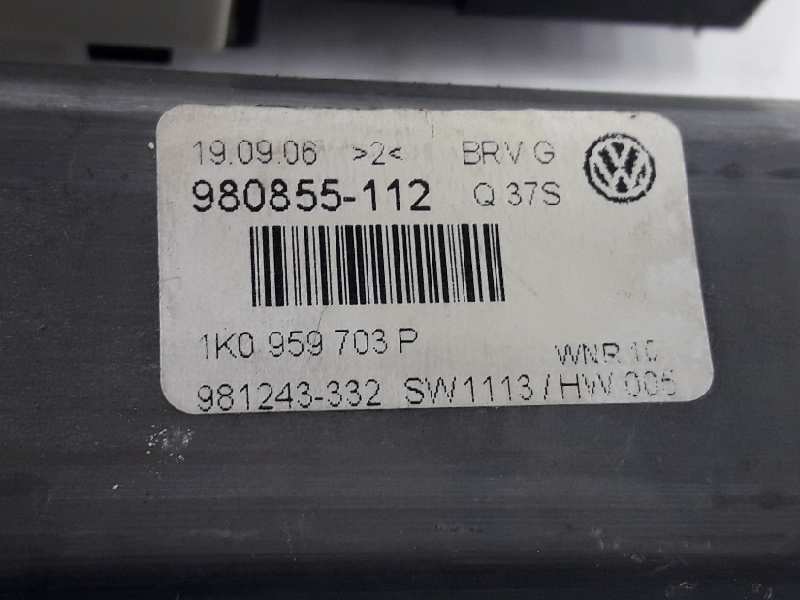 VOLKSWAGEN Passat B6 (2005-2010) Bal hátsó ajtó ablakvezérlő motorja 1K0959703P 19616787