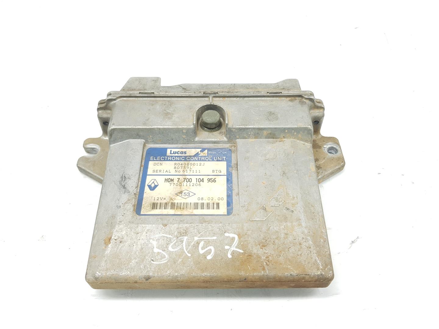 RENAULT Kangoo 1 generation (1998-2009) Engine Control Unit ECU 7700104956,7700104956 19881491