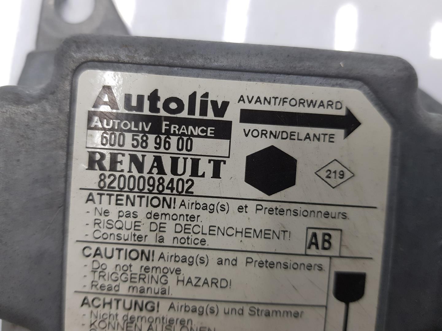 RENAULT Kangoo 1 generation (1998-2009) SRS kontrollenhet 8200098402, 600589600 19855955