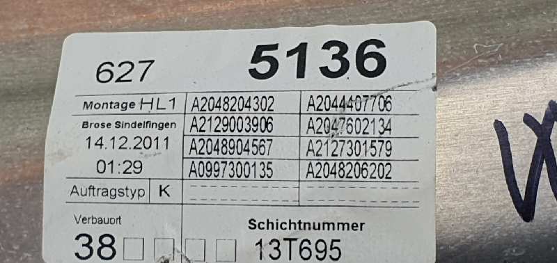 MERCEDES-BENZ C-Class W204/S204/C204 (2004-2015) Front Right Door Window Regulator A2047202079,A2129003906,CONMOTORYMODULO 19757872