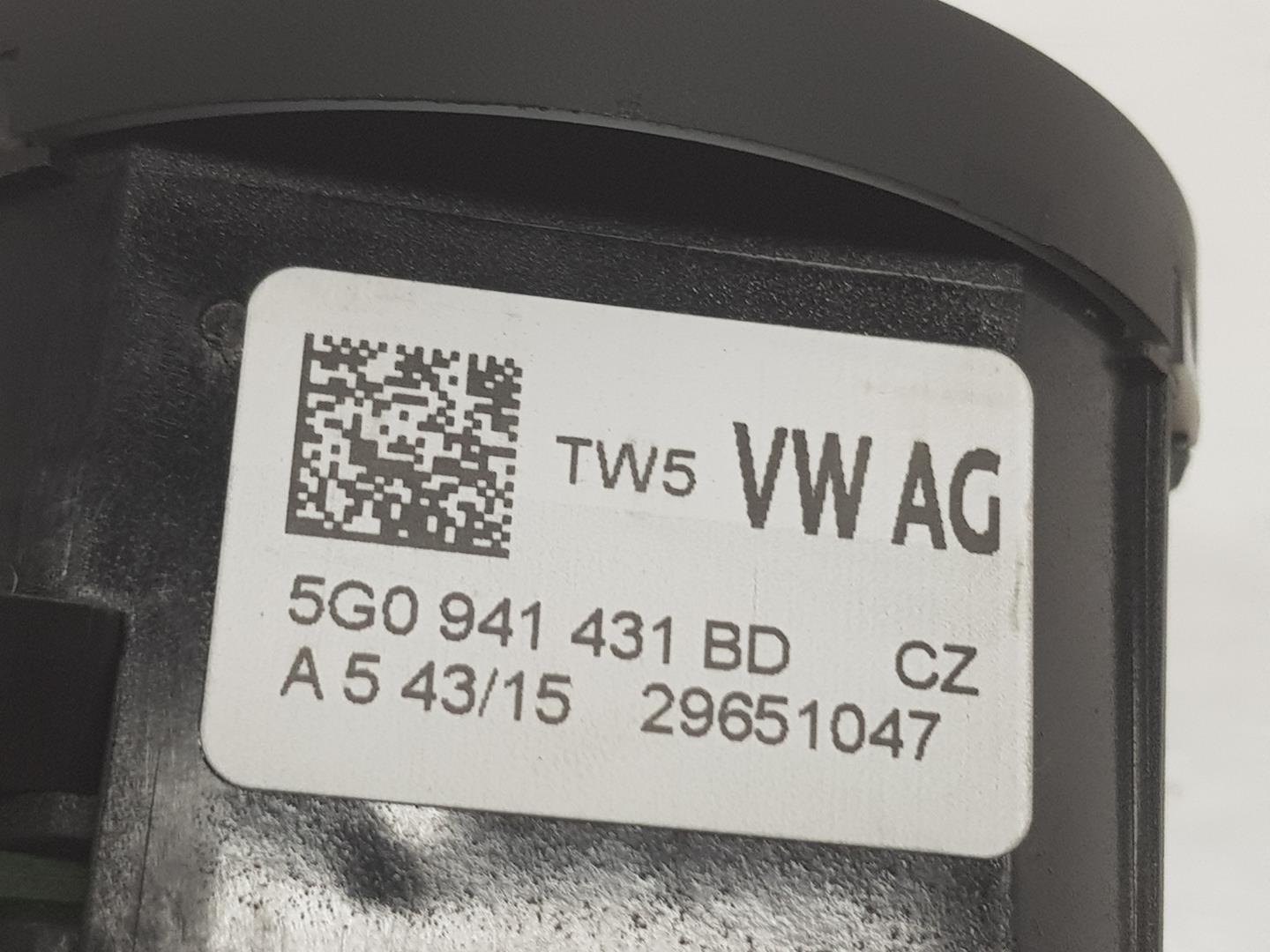 VOLKSWAGEN Golf 7 generation (2012-2024) Headlight Switch Control Unit 5G0941431BD, 5G0941431BD 19843056