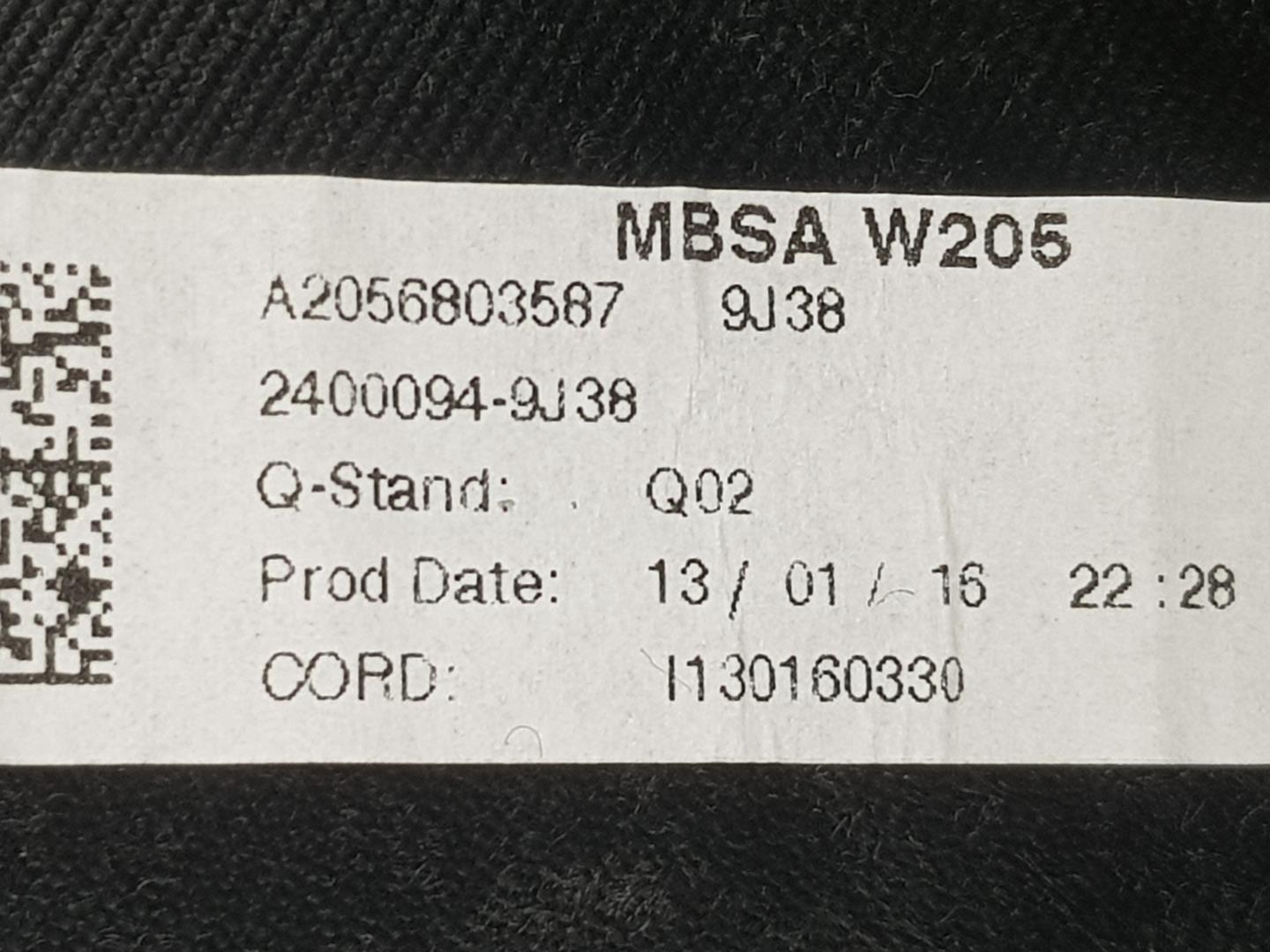 MERCEDES-BENZ C-Class W205/S205/C205 (2014-2023) cita detaļa A2059008618, A0008602200, A2059008618 19777160