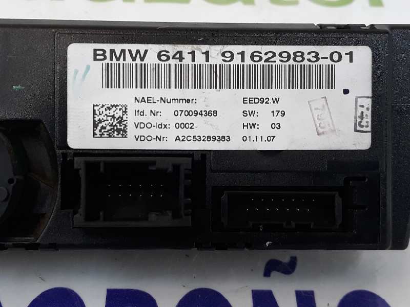 BMW 1 Series E81/E82/E87/E88 (2004-2013) Klimato kontrolės (klimos) valdymas 64119162983, A2C53289383, 64119199260 19626929