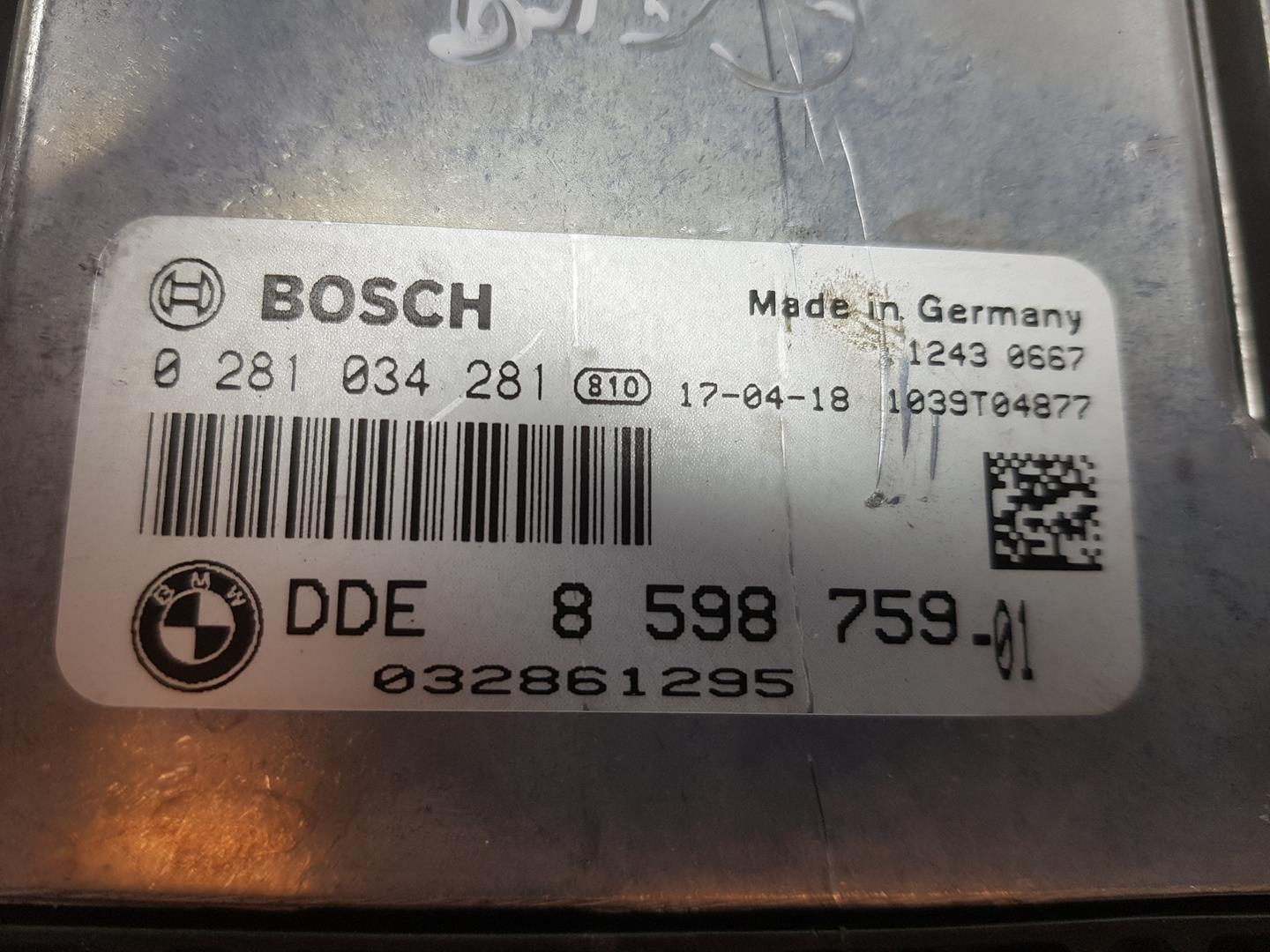 BMW 2 Series Grand Tourer F46 (2018-2023) Блок управления двигателем 8598759, 8598759 24156589