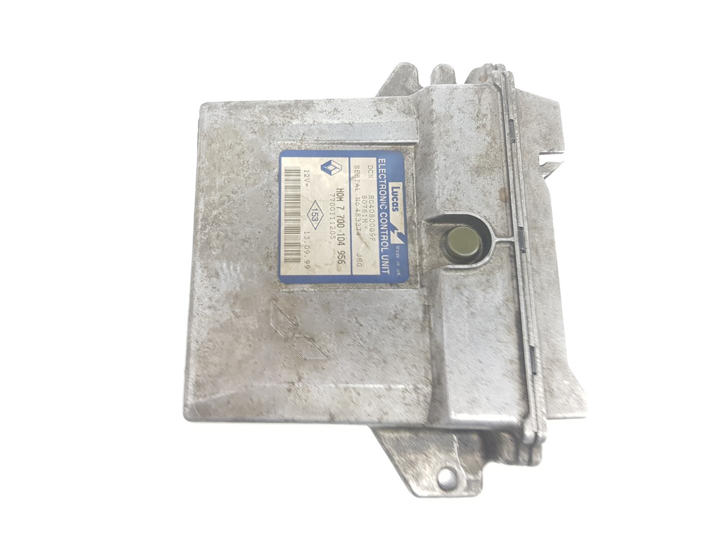 RENAULT Clio 2 generation (1998-2013) Engine Control Unit ECU 7700104956, 2222DL 19929690