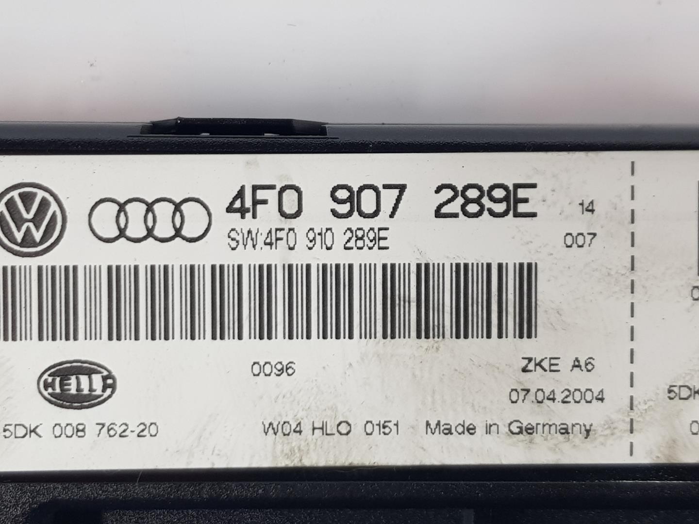 AUDI A6 C6/4F (2004-2011) Другие блоки управления 4F0907289E, 4F0907289E 19932805