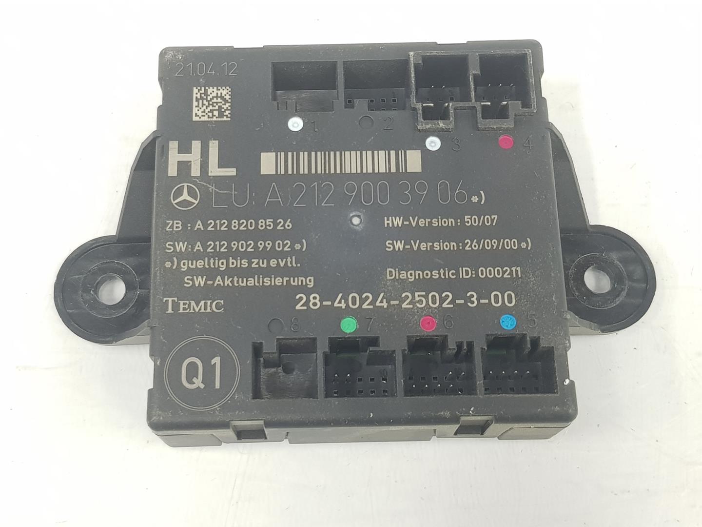 MERCEDES-BENZ GLK-Class X204 (2008-2015) Other Control Units A2129003906, A2128208526 19830235