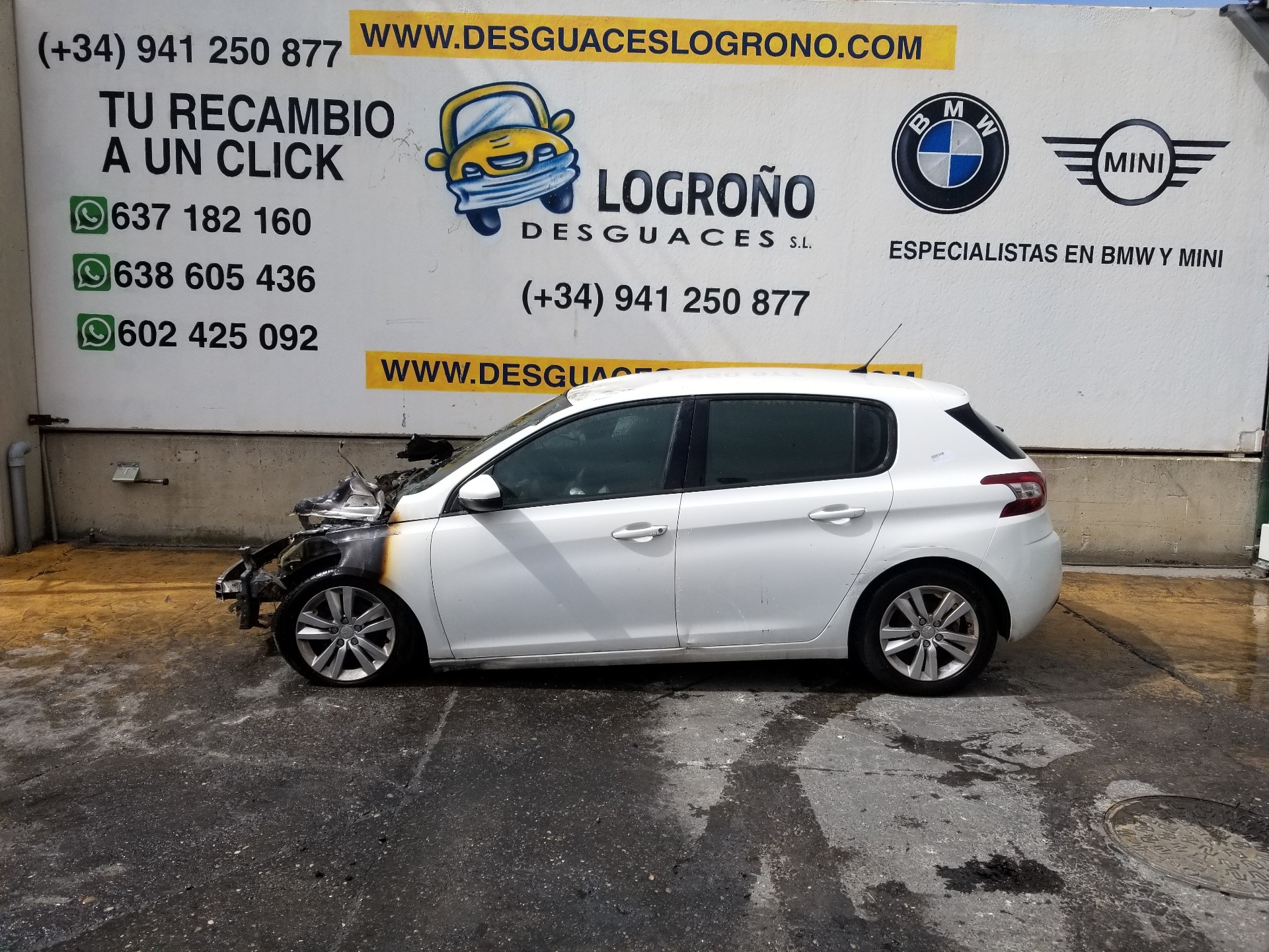 PEUGEOT 308 T9 (2013-2021) Främre vänstra dörrens yttre handtag 1609240280, 1609240280 19736040