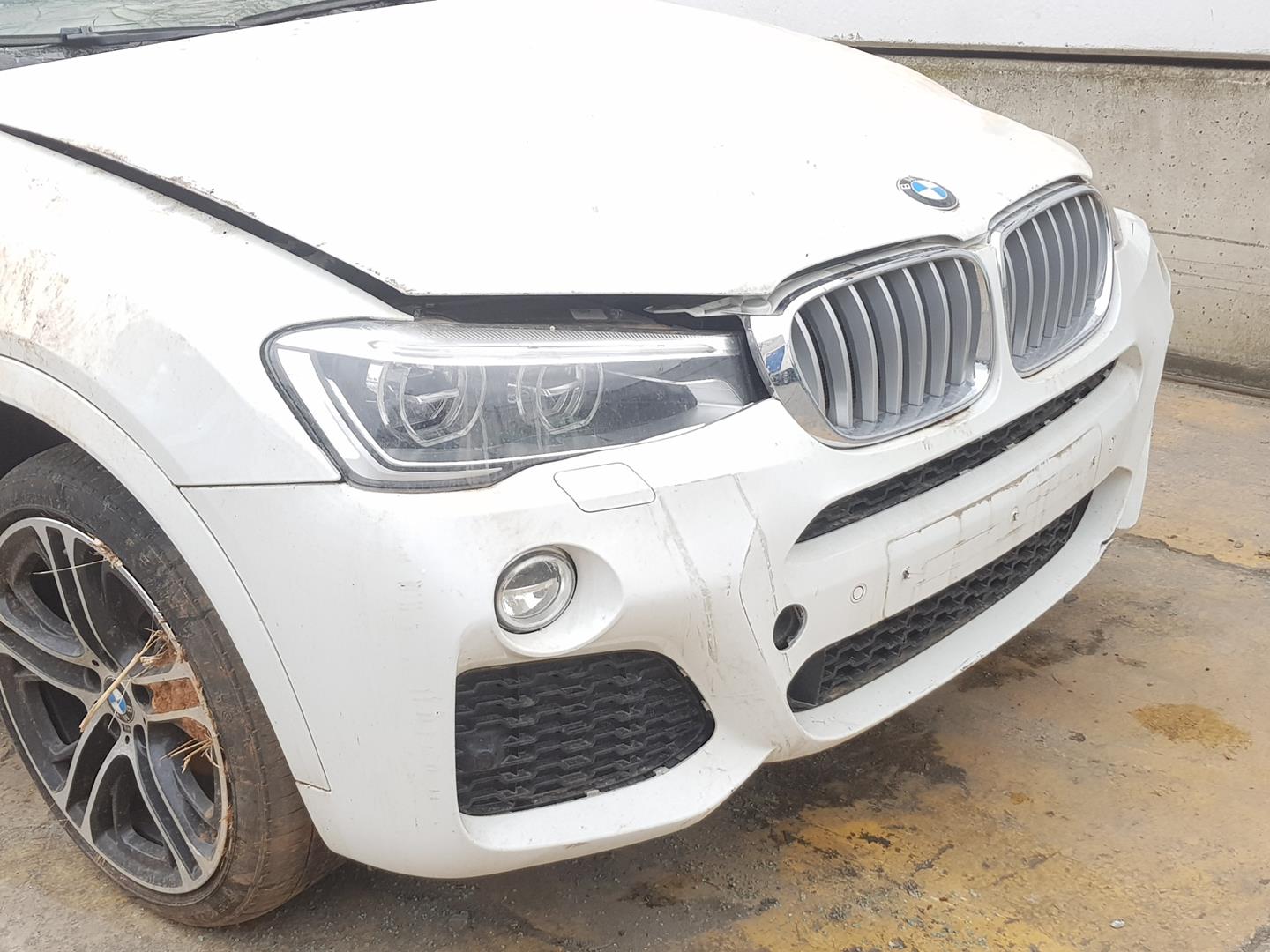 BMW X4 F26 (2014-2018) Priekinių kairių durų stiklo pakelėjas 51337355635, 51337355635 19785088