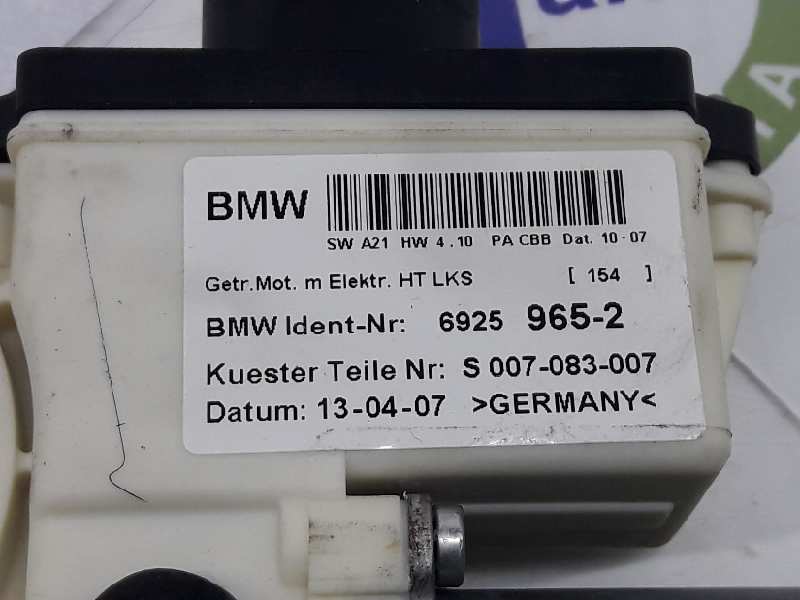 BMW X3 E83 (2003-2010) Galinių kairių durų stiklo pakelėjo varikliukas 6925965, 67626925965 19652210