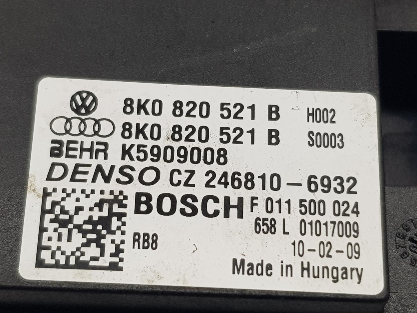 AUDI A4 B8/8K (2011-2016) Belső fűtésrezisztor 8K0820521B, 8K0820521B 24238810