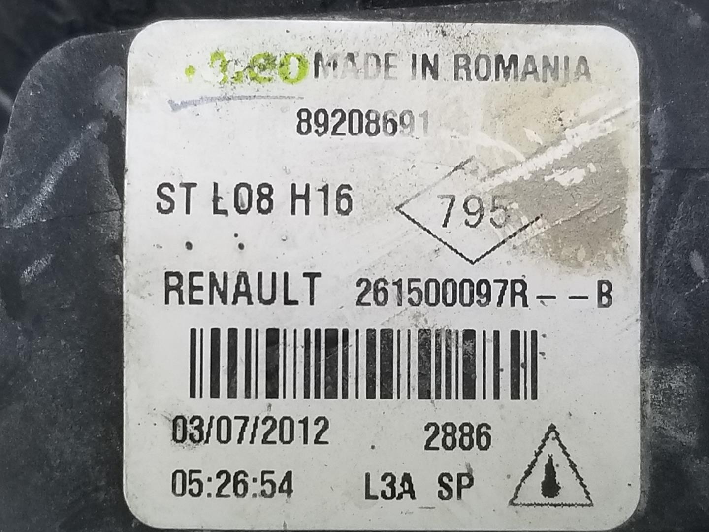 RENAULT Clio 4 generation (2012-2020) Левая противотуманка переднего бампера 261500097R, 261500097R 19734383