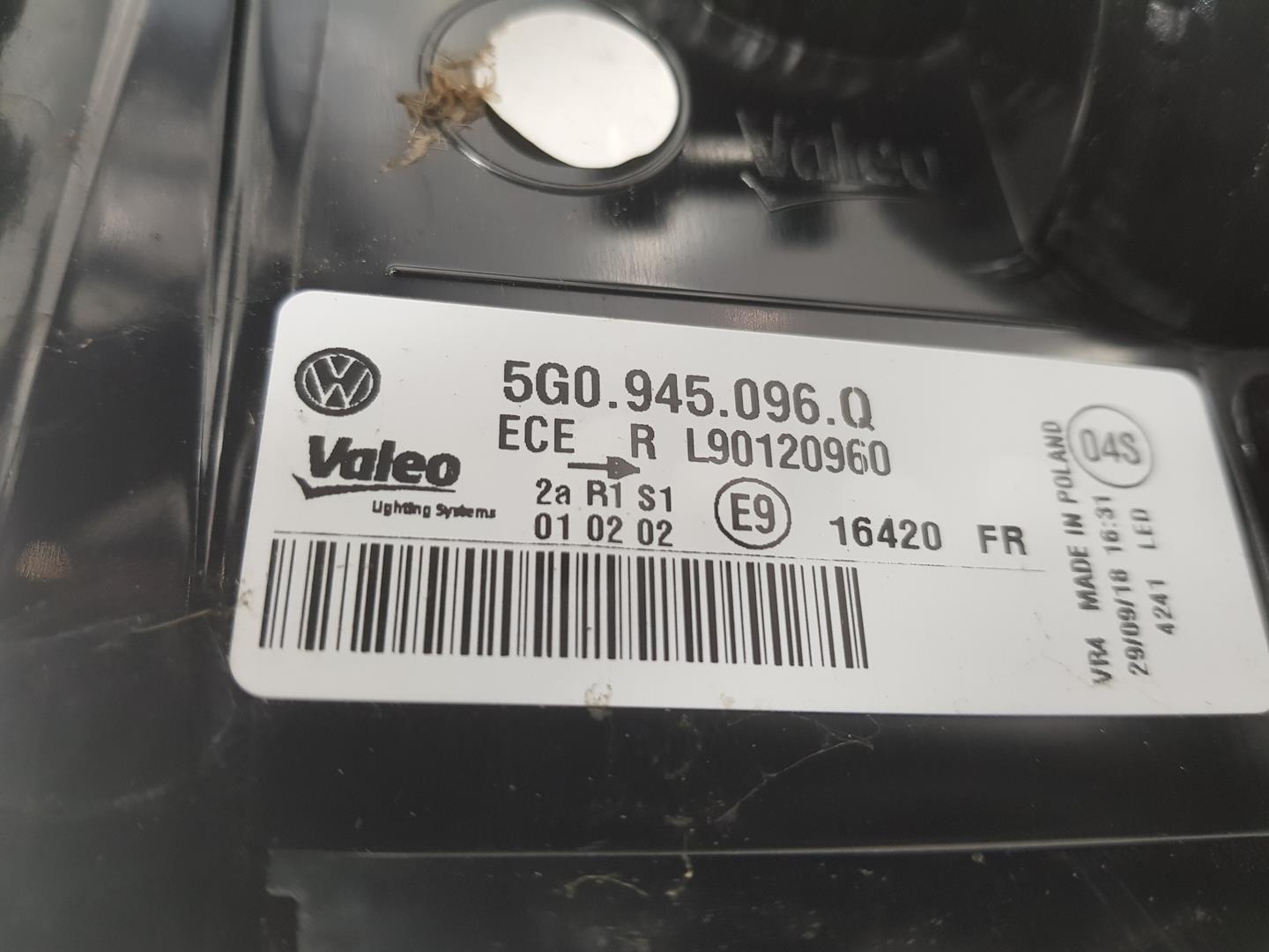 VOLKSWAGEN Golf 7 generation (2012-2024) Права задня фара 5G0945096Q,5G0945096Q 19840669