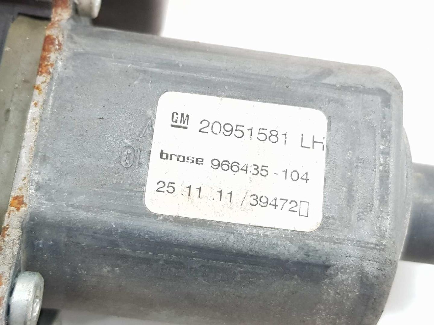 OPEL Astra J (2009-2020) Regulator de geam ușă stânga față 13350757,2222DL 19697122