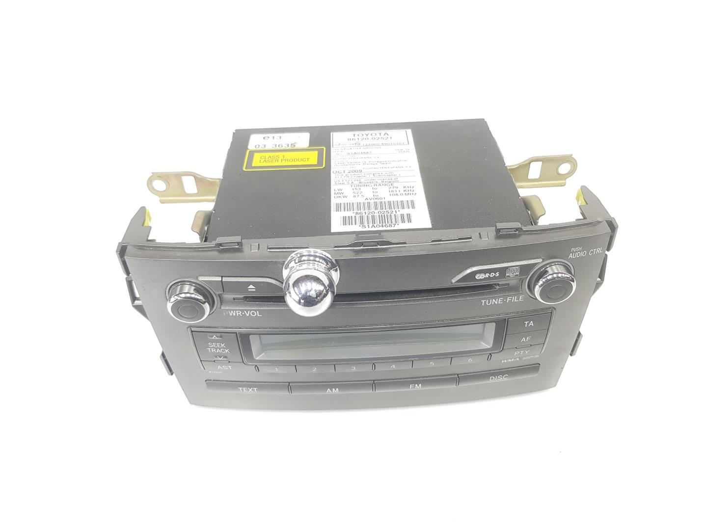 TOYOTA Auris 1 generation (2006-2012) Music Player Without GPS 8612002521, 8612002522 24247771