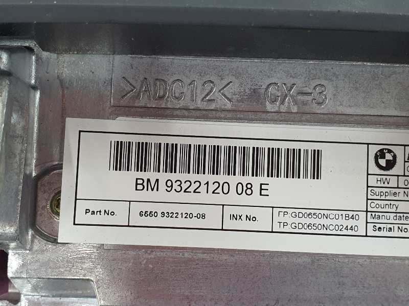 BMW 4 Series F32/F33/F36 (2013-2020) Другие внутренние детали 65509322120, 65509322120 19921664