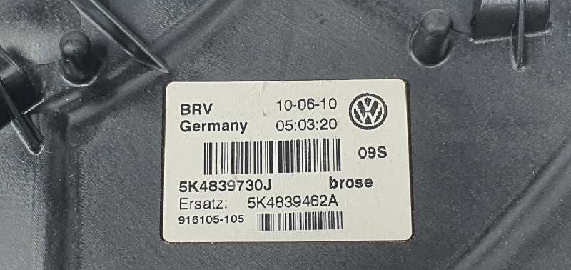 VOLKSWAGEN Golf 6 generation (2008-2015) Bakre høyre dør vindusregulator 5K4839462B,5K0959704C,5K4839462 19757477