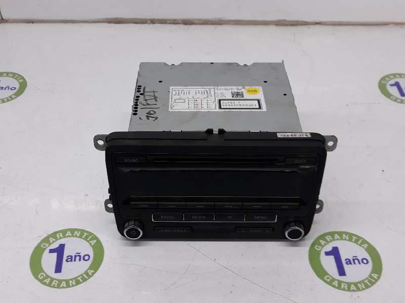 VOLKSWAGEN Golf 6 generation (2008-2015) Mūzikas atskaņotājs bez GPS/navigācijas 1K0035186AN, 8157640211360, RADIOLOW 19662229