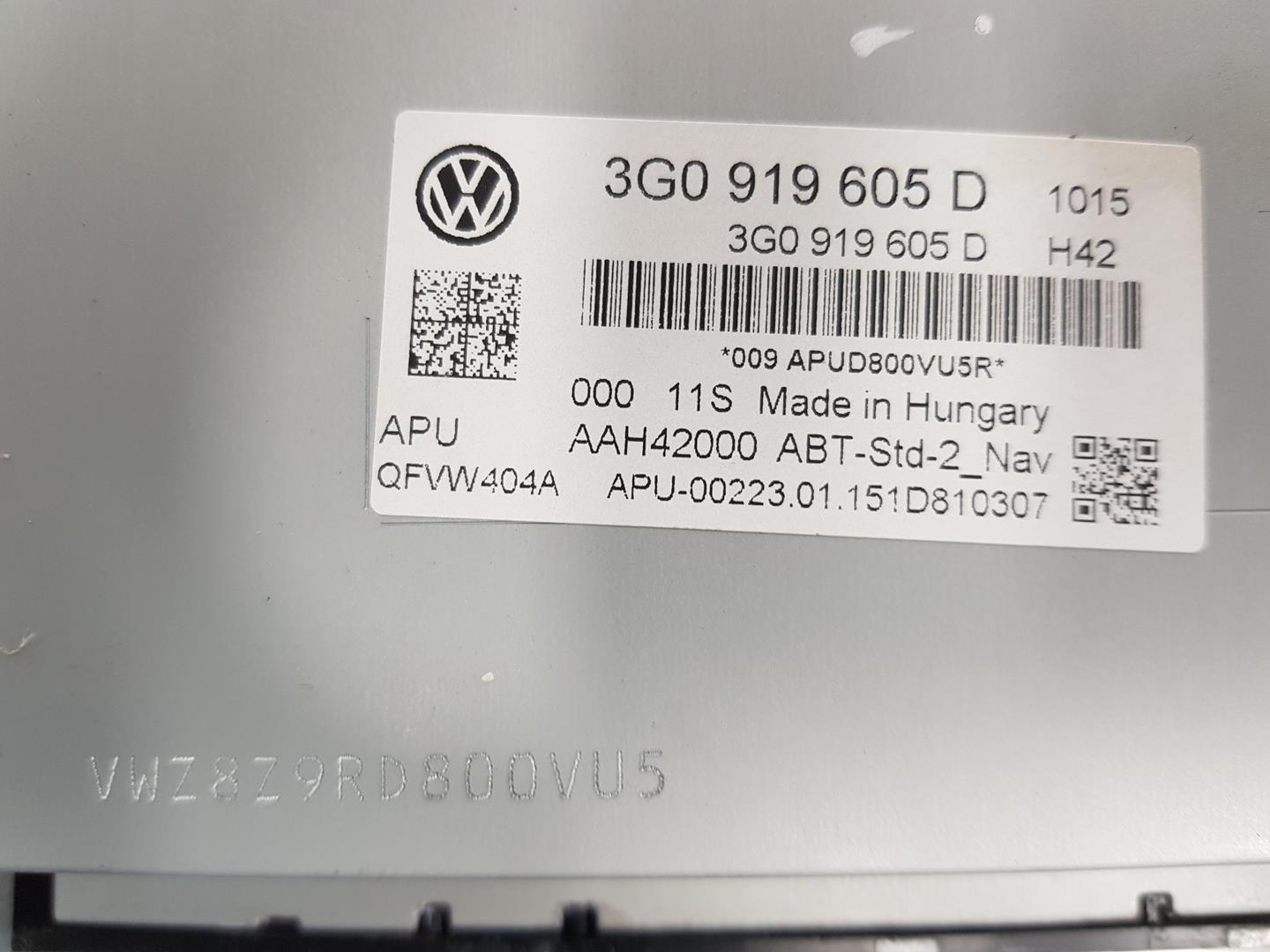 VOLKSWAGEN Passat B8 (2014-2023) Other Interior Parts 3G0919605D,3G0919605D 19797458