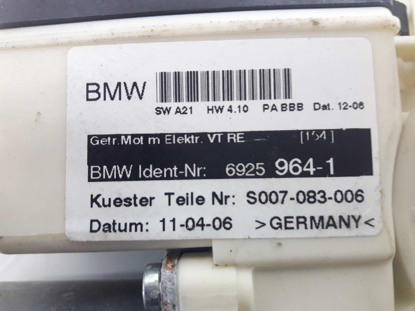 BMW X3 E83 (2003-2010) Front Right Door Window Control Motor 67626925964,6925964,S007083006 19653269