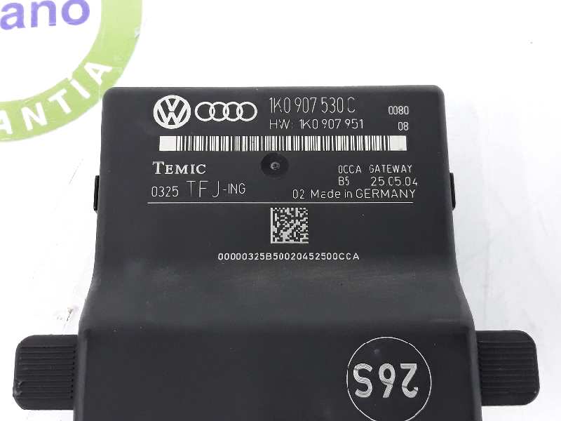 VOLKSWAGEN Golf 5 generation (2003-2009) Gateway kontrollenhet 1K0907530C, 1K0907530C 19653000