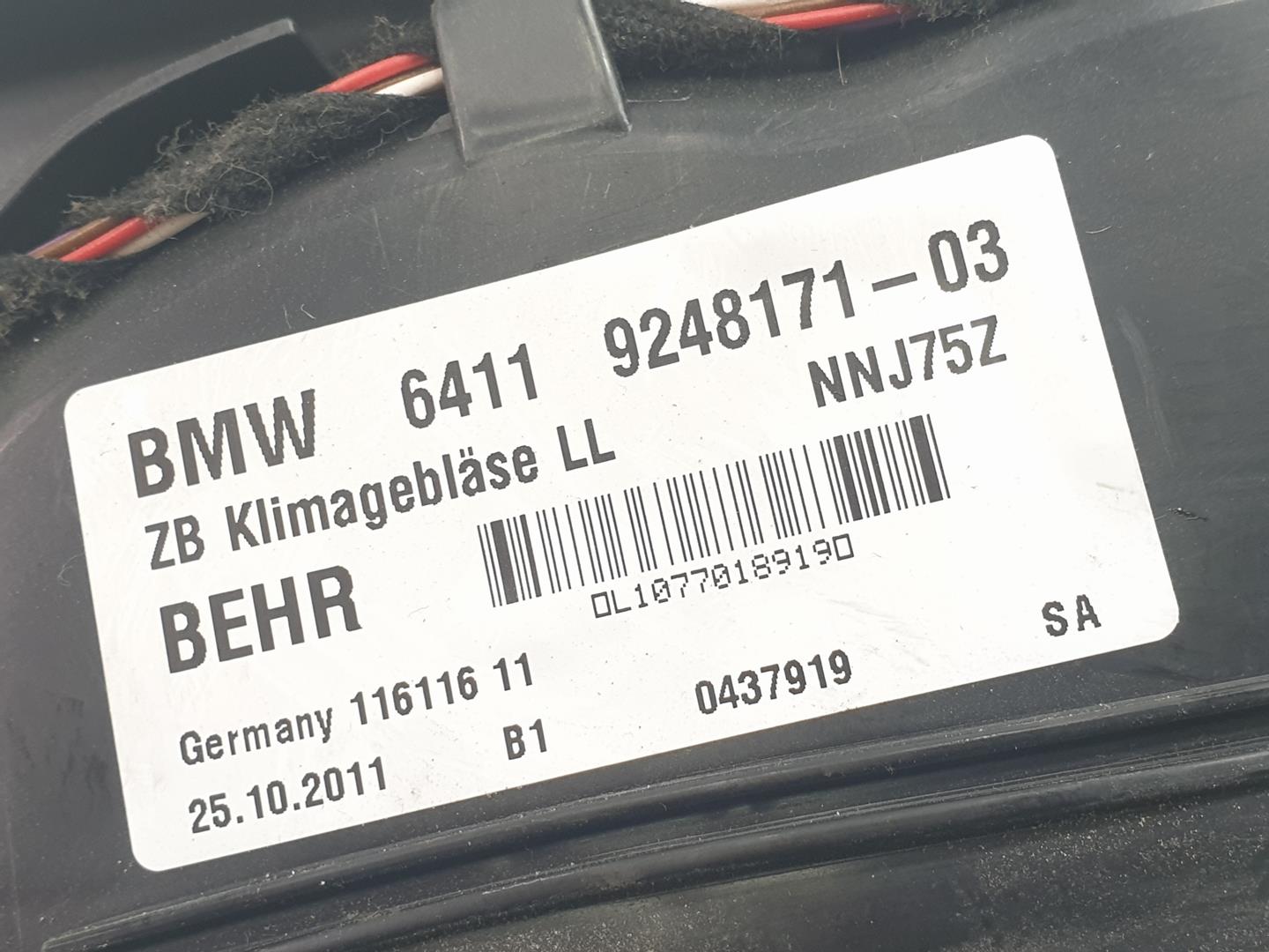 BMW 6 Series F06/F12/F13 (2010-2018) Нагревательный вентиляторный моторчик салона 64119248171, 9242607 24249005