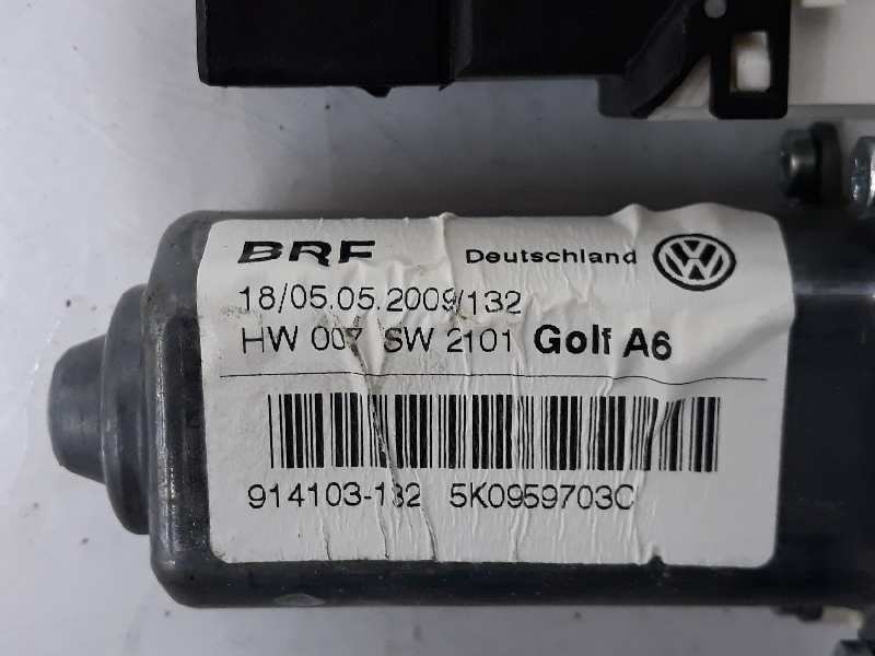 VOLKSWAGEN Golf 6 generation (2008-2015) Galinių kairių durų stiklo pakelėjo varikliukas 5K0959703C,5K0959703C 19578983