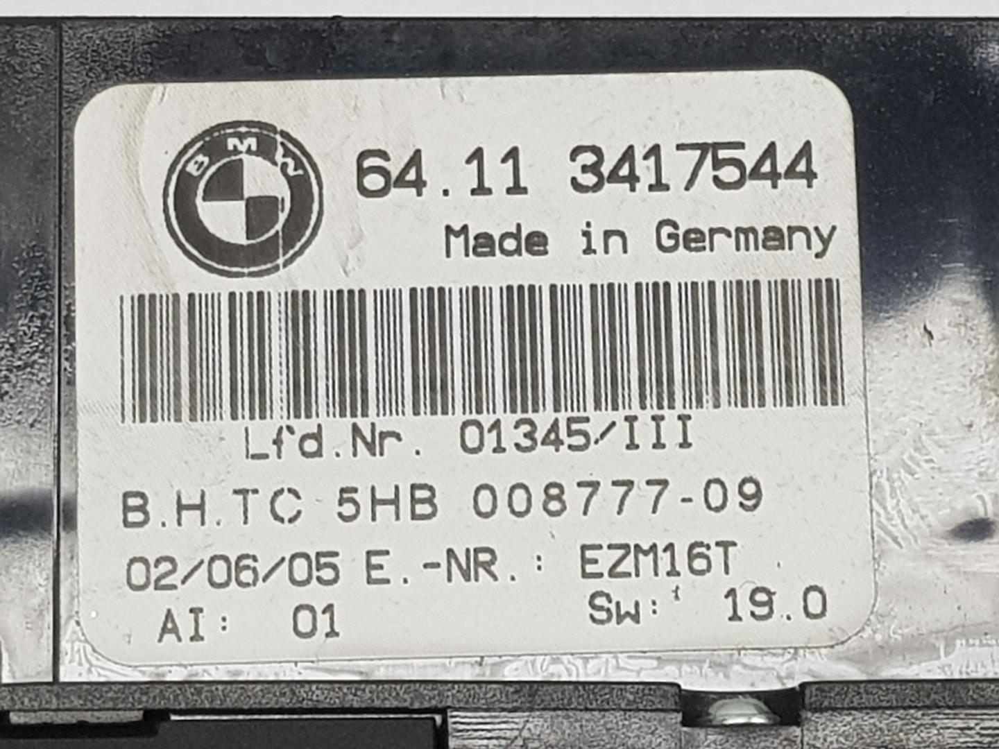 BMW X3 E83 (2003-2010) Klimato kontrolės (klimos) valdymas 64113417544, 64113417544 22840671
