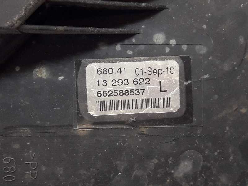 OPEL Astra J (2009-2020) Левая противотуманка переднего бампера 13293622, 662588537 19882723