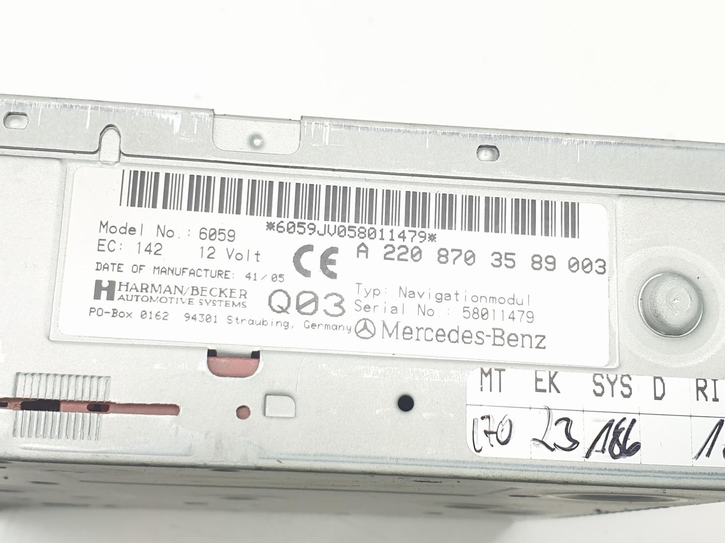 MERCEDES-BENZ CLS (C219) Автомагнитола без навигации A2208703589, A2208703589 23826257