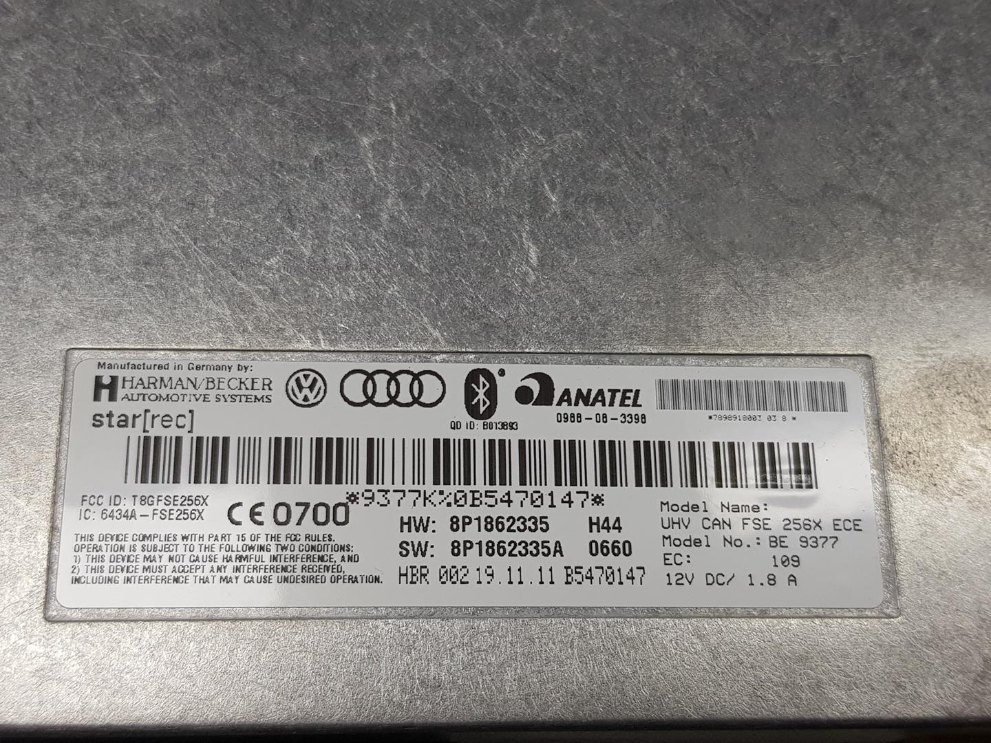 AUDI A3 8P (2003-2013) Další řídící jednotky 8P1862335,8P1862335A 24251759