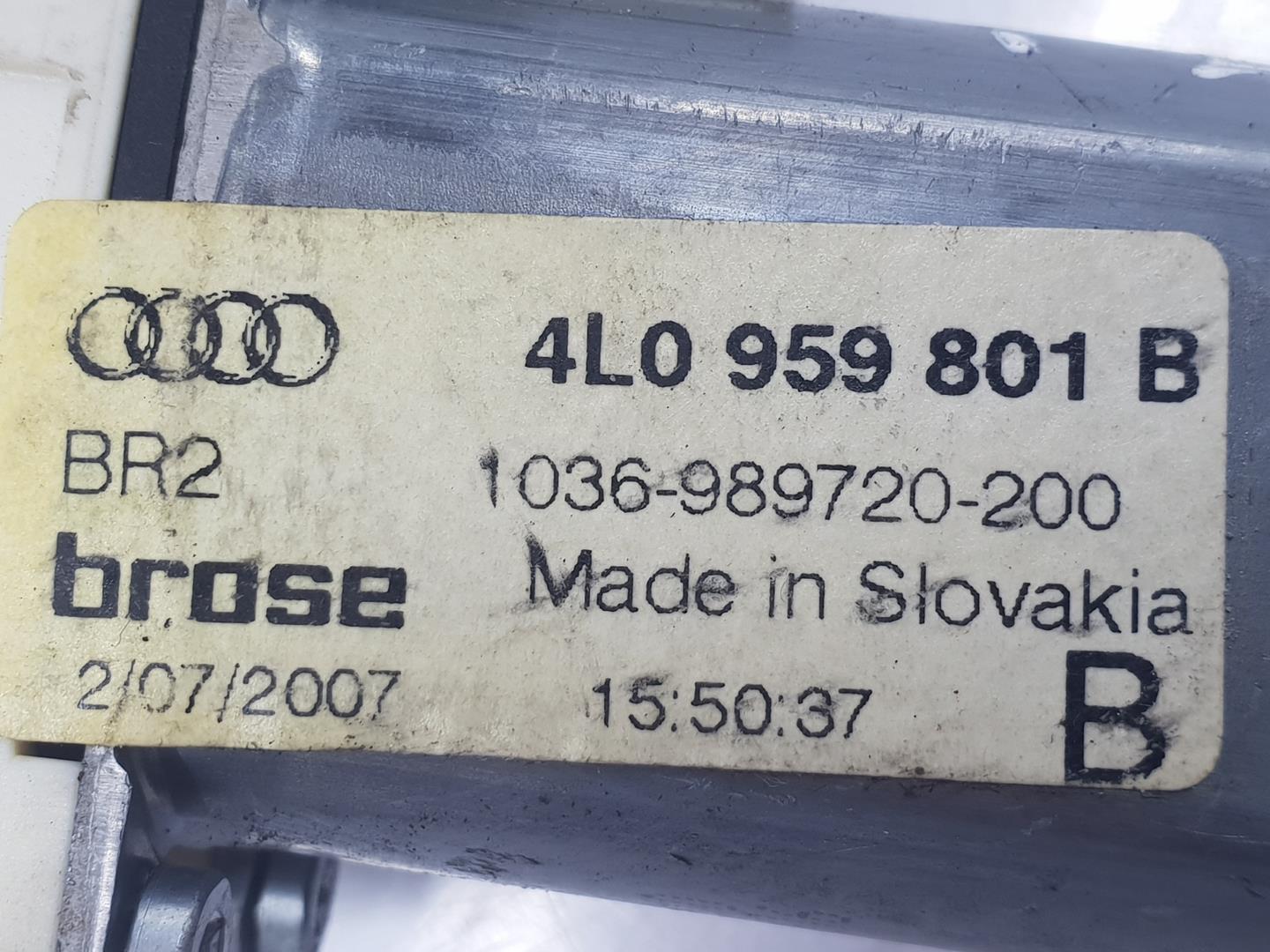 AUDI Q7 4L (2005-2015) Bal hátsó ajtó ablakvezérlő motorja 4L0959801B, 4L0959801B 23093659