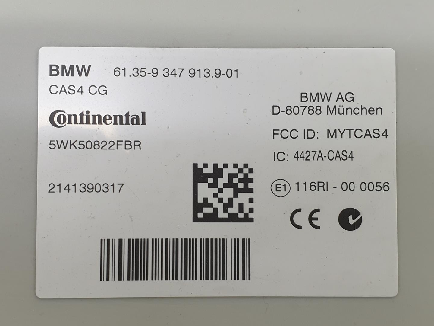 BMW 5 Series F10/F11 (2009-2017) CAS EWS 61356809374, 61359347913 19812644