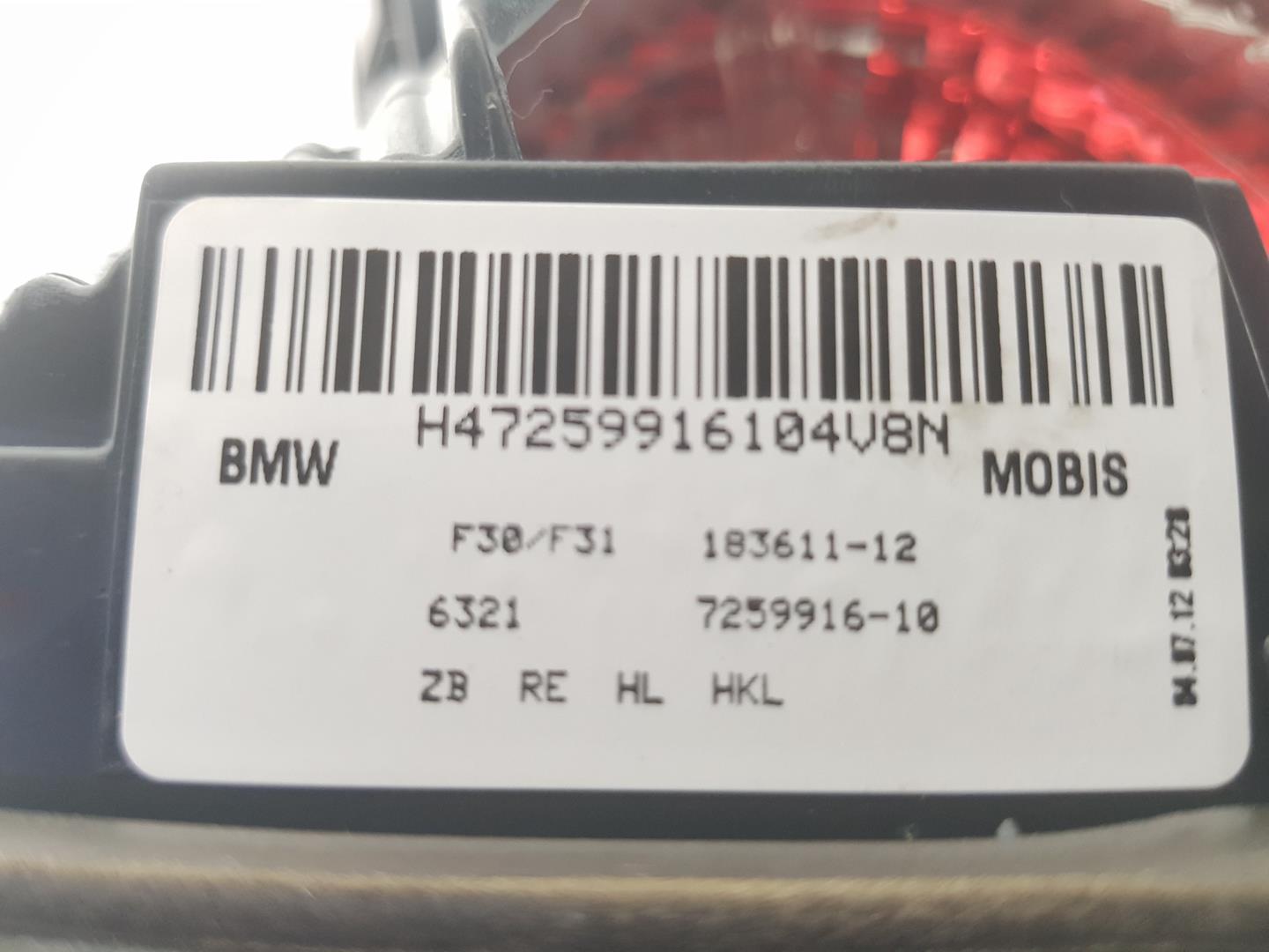 BMW 3 Series F30/F31 (2011-2020) Galinis dešinys žibintas 63217259916, 63217372794 24247089
