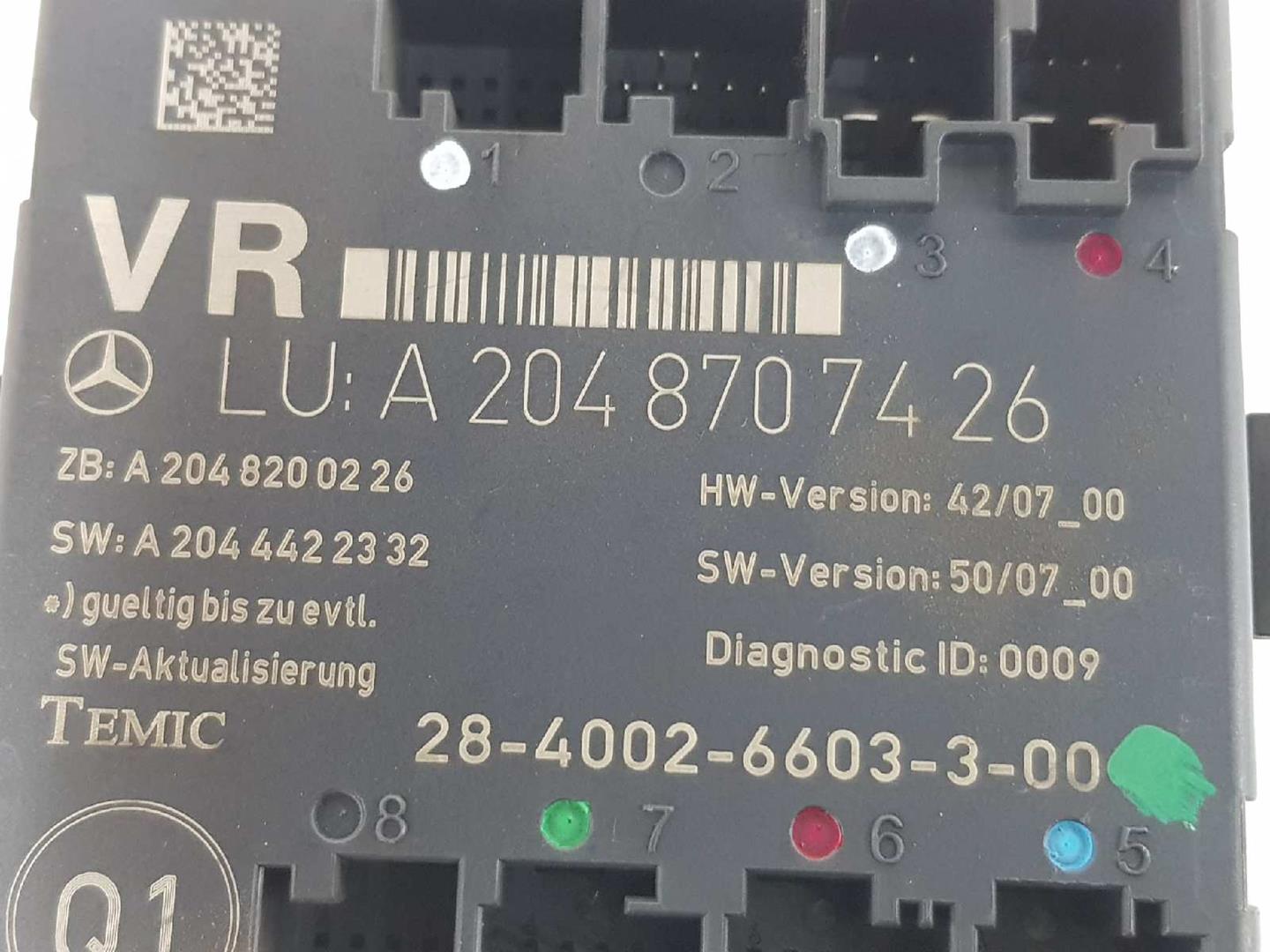 MERCEDES-BENZ C-Class W204/S204/C204 (2004-2015) Другие блоки управления A2048707426,2048707426 19700970