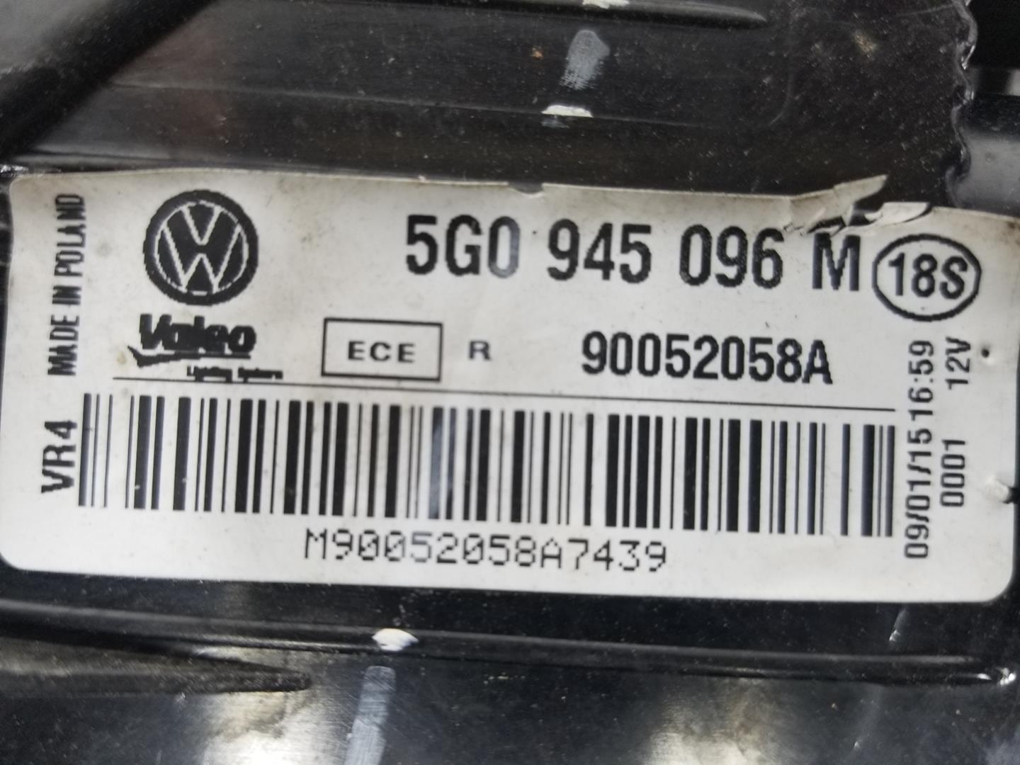 VOLKSWAGEN Golf 7 generation (2012-2024) Права задня фара 5G0945096M,90052058A 19942411