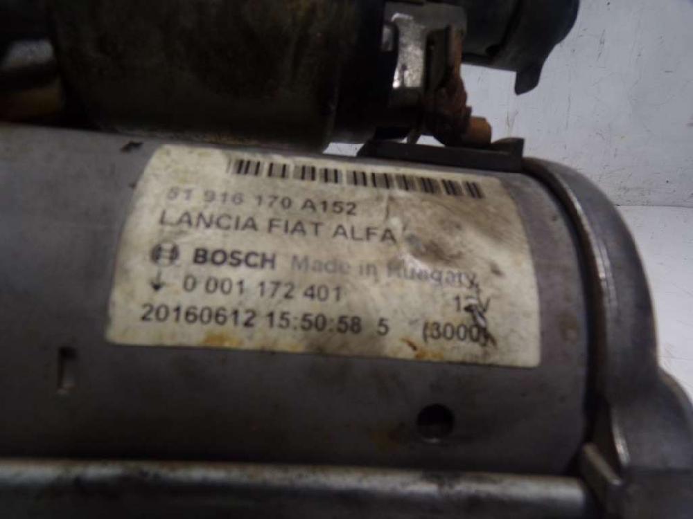 Motor arranque 6160365 51916170 de Fiat Tipo ii (357) berlina 2016-0 95 CV con 112458 km - pieza usada