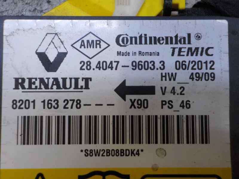 Boîtier air bag K9K892 8201163278 de Dacia Logan mcv (ks_) 2007-2013 75 CV - pieza usada